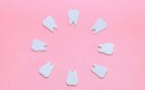 Healthy white teeth, tooth protection from tooth decay, gums with teeth, smiling tooth, character fo
