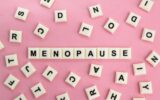 letters of the alphabet with the word Menopause.