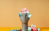Mental disorders concept - composition for Bipolar disorder