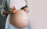 Gestational diabetes test during pregnancy.