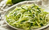 Raw Green Organic Zucchini Noodles Zoodles
