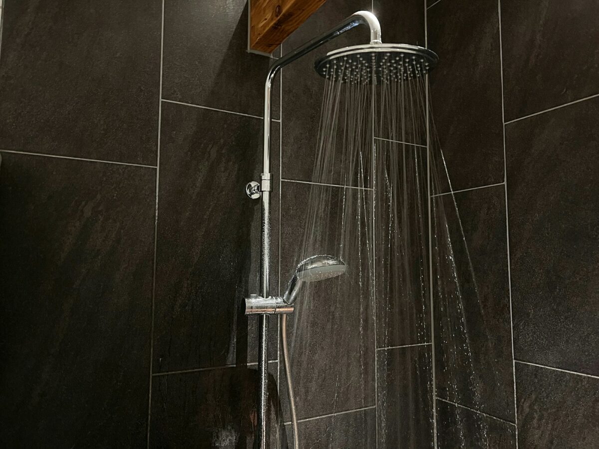 Rain shower in the bathroom