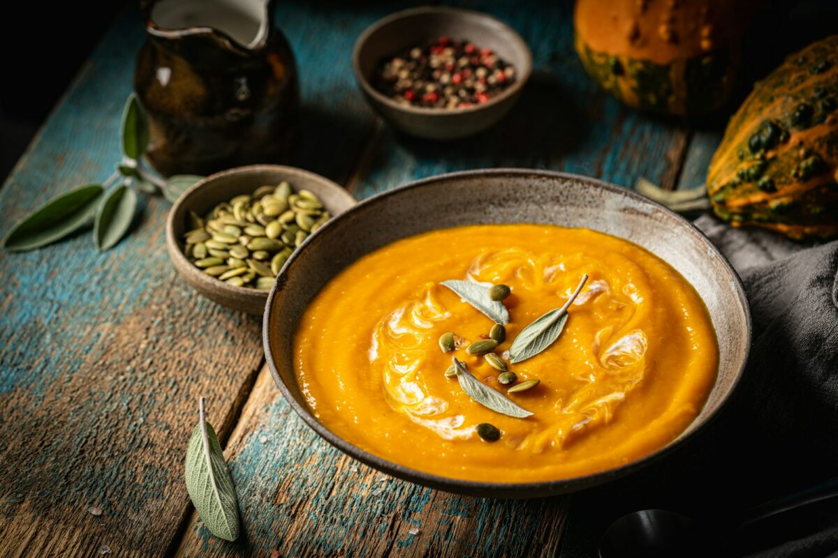 Spicy pumpkin soup