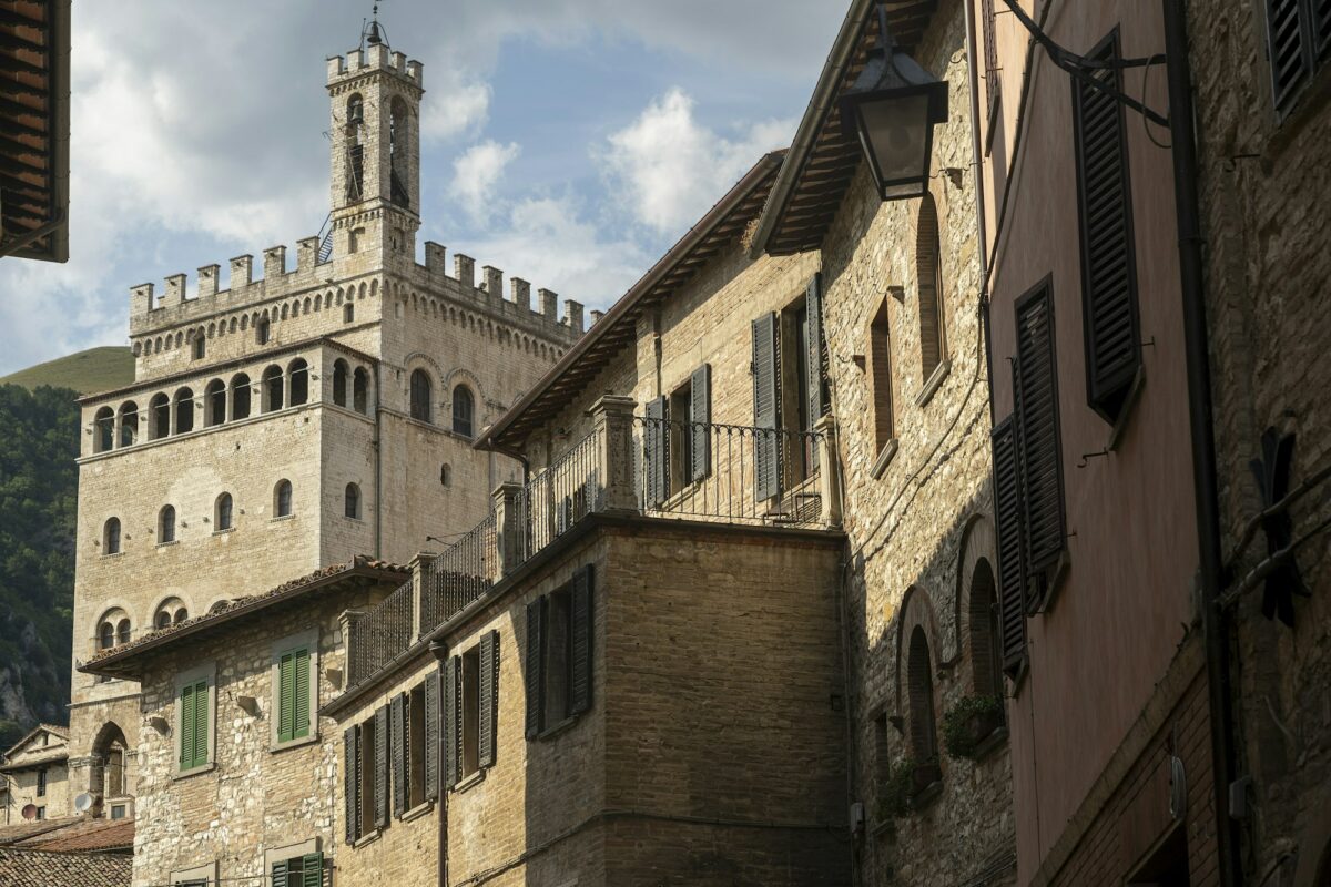 Gubbio, historic city in Umbria, Italy
